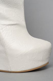 Jeffrey Campbell The Comma Boot in Ice Nylon