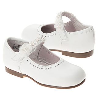Kids   Girls   Dress Shoes   Mary Jane   Wide Width   White  Shoes