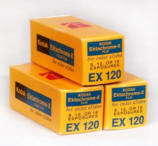 Kodak EX 120 Ektachrome x Film for Color Slides 3 Rolls Exp 12 73