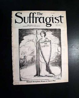 Womens Suffrage Movement 19th Amendment Close Woman to Vote RARE 1915