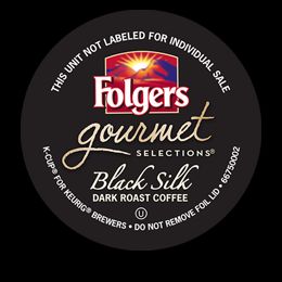 36 Folgers Gourmet Selections Black Silk Keurig Coffee Pods Cups K
