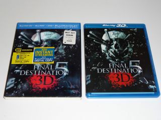 2011Final Destination5 (3D/Blu ray/Dvd)3Disc Combo Pack Set+LENTICULAR