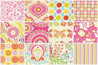 Kumari Garden Dena Fishburn Design Jelly Roll 12 2 5x44 Quilt Fabric