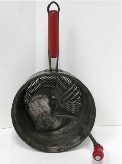 Vintage Red Foley Food Mill ricer Country Kitchen Prop 