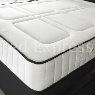 5ft King Size Orthopaedic Tufted Damask Divan Bed and Mattress