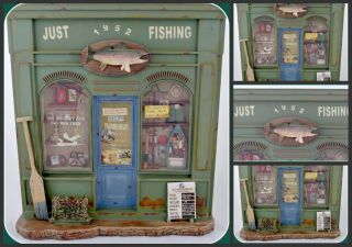 Fishing Tackle Store Bait Shop Decoration Rods Reels Tackle Shadow Box