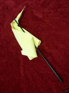 Flute Plastic Cleaning Rod with Microfiber Swab Cloth