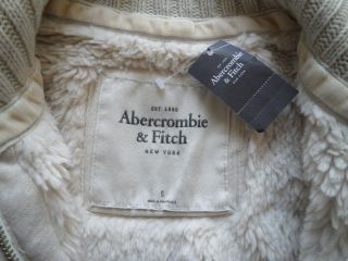 Abercrombie Fitch Fur Jacket Size Small $130 Tax