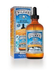 Sovereign Silver 8 oz Dropper Bio Active Hydrosol Silver Immune