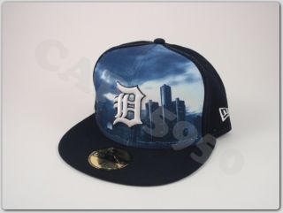 Detroit Tigers Baseball Caps New Era 59Fifty Fitted Hats City Frontal