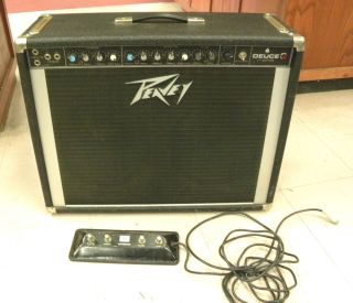 Peavey Deuce 212 Guitar Tube Amplifier Amp with Footswitch