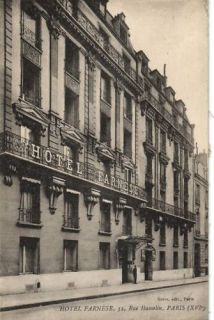 France Postcards Paris Hotel Farnese Hamelin s 152289