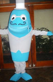 Tuna Fish Mascot Costume Adult Character Fun Costume Blue
