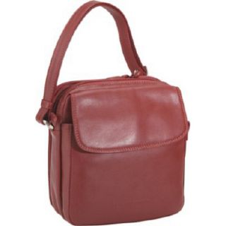 Handbags Derek Alexander Leather North/South Top Zip with Rear Red