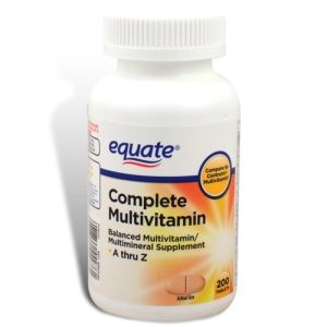 Equate Complete Multivitamin Multimineral 200 Tablets