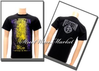 LED Zepplin Folk Rock Heavy Metal Men Tee T Shirt Sz M