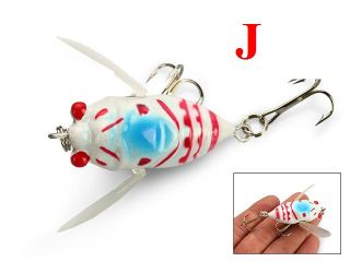 HS10044 J fishing lure insect_Lures 4cm 6_2g white