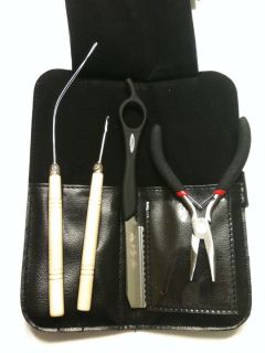 Feather Hair Extension Tool Kit Pliers Razor Needle