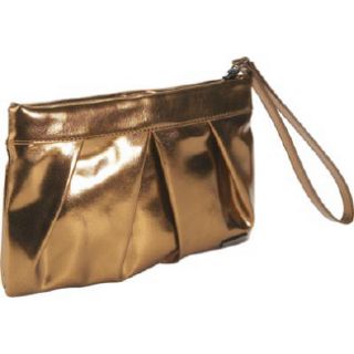 Handbags Bisadora Metallic Foil Clutch Copper 