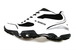 Worth Toxic Mens Turf Shoe Mid Leather Mesh White 9