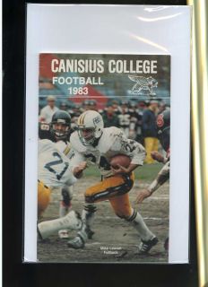 1983 Canisius College Football Media Guide MBX39