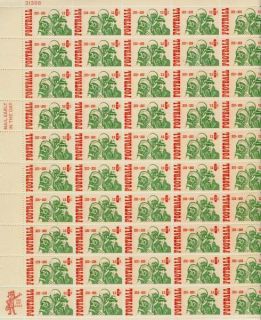 Scott 1382 College Football Centennial 6ct 50 Stamp Sheet