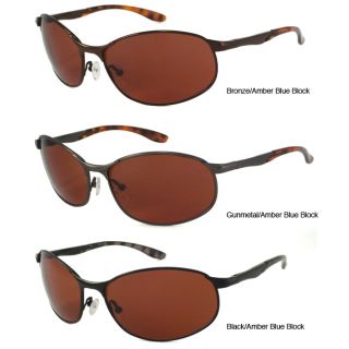  Vision Blue Blocker Flex Mens Unisex Rectangular Sunglasses