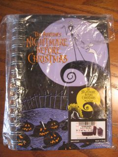 Nightmare Before Christmas Spiral Flip Journal Book
