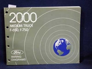2000 Ford Medium Truck F 650 F 750 Factory Dealer Wiring Diagrams