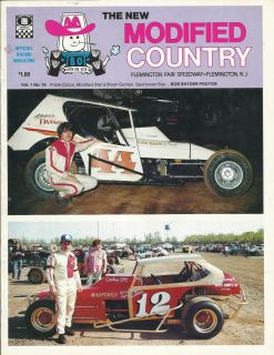 1980 Flemington Speedway Program Vol 1 16 Frank Cozze on The Cover