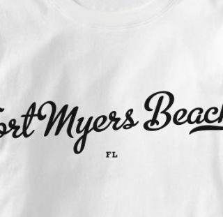 Fort Myers Beach Florida FL Metro Souvenir T Shirt XL