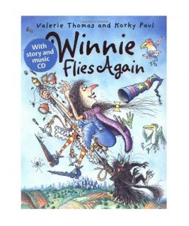 Winnie Flies Again (paperback edition with CD) (Wi, Valerie Thomas