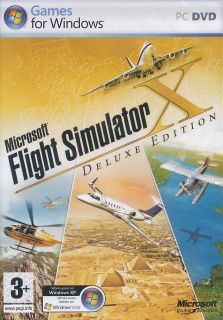 Microsoft Flight Simulator x Deluxe Edition PC Game New
