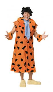 Adult Fred Flintstone Mens Deluxe 7pc Costume Flinstone New