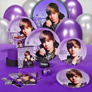 Justin Bieber Birthday Supplies Party Pack Set for 8