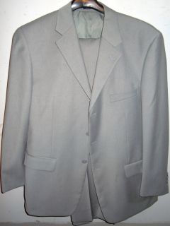 New Giorgio Ferraro Mens Silver Gray Suit 36W 44R