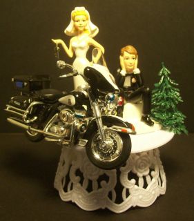MOTORCYCLE HARLEY Police Electra Glide FLHTPI Black WEDDING CAKE