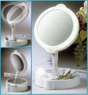 Floxite 9x/1x Home & Travel Mate Lighted Mirror