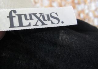 FLUXUS Anthropologie Black Sleeveless Draped Shirt Blouse sz M