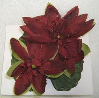  Water Lily 2 Burgundy Artificial Plants Flowers Lilies Wedding