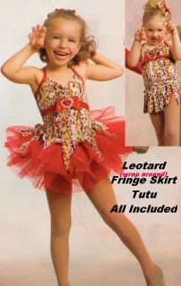 Fierce Fresh Fabulous Leo Tutu Wrap Dance Costume 2 3YR