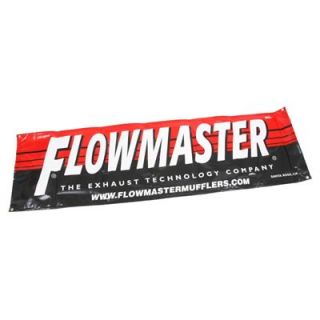 Flowmaster 651410 Banner Black Red Flowmaster Logo 2 ft x 7 ft Each