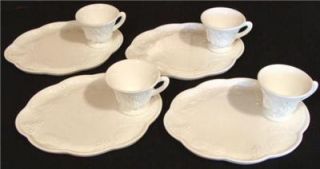 Indiana~ Harvest Grape Milk Glass~ 4 sets~ Lunch~uncheon~Snack Plates