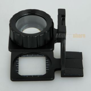 New Foldable Magnifier Stand Measure Scale LED Loupe 20x Magnifier