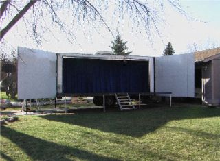 Mobile Portable Stage Trailer w generator A C Concert Outdoor Shows