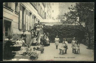  Les Bains 1913 The Garden Before Fenelon Vintage Postcard W