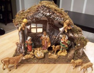 Fontanini Heirloom Nativity Set Stable Holy Family 5 Sheep Gabriel Ox