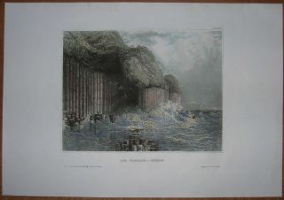 1841 Meyer Print Fingals Cave Staffa Inner Hebrides