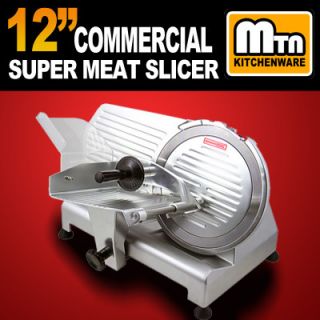  Restaurant 420W Electric Frozen Meat Deli Food Slicer