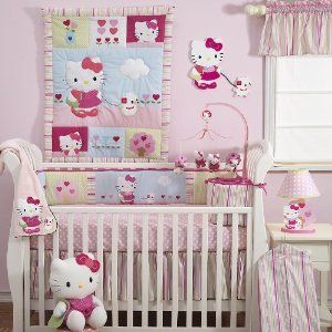 Hello Kitty Baby Bedding Set Nursery 4 Pcs Cute Gift